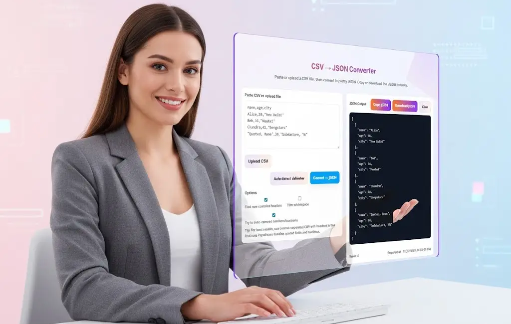 Powerful CSV ⇄ JSON Converter – Fast, Secure & 100% Offline Data Conversion