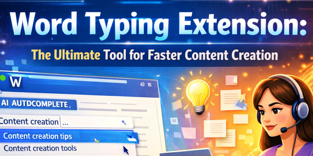 Word Typing Extension: The Ultimate Tool for Faster Content Creation